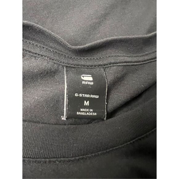 G-Star RAW Men’s Medium Graphic T-Shirt Black Crewneck - Picture 4 of 4